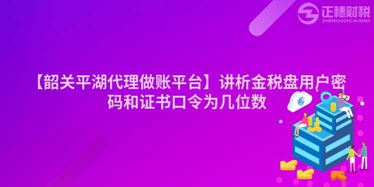 【韶關(guān)平湖代理做賬平臺】講析金稅盤用戶密碼和證書口令為幾位數(shù)