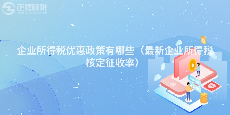 企業(yè)所得稅優(yōu)惠政策有哪些(最新企業(yè)所得稅核定征收率)