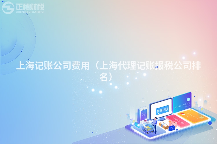 上海記賬公司費用(上海代理記賬報稅公司排名)