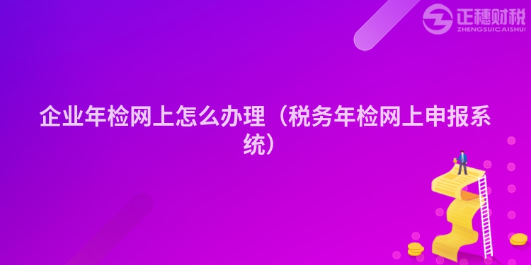 企業年檢網上怎么辦理（稅務年檢網上申報系統）