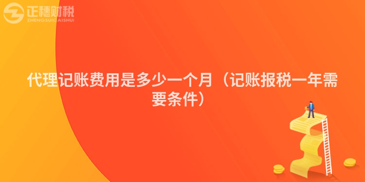 代理記賬費(fèi)用是多少一個(gè)月（記賬報(bào)稅一年需要條件）
